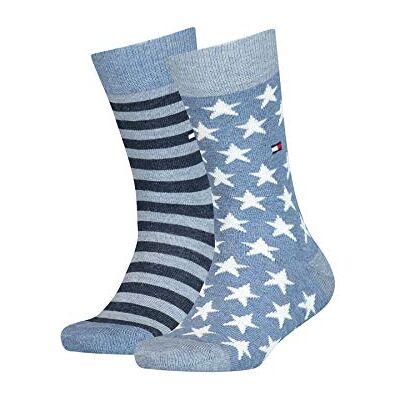 Tommy Hilfiger Unisex barnstrumpor (2-pack), Marinblå, 31-34 Tommy Hilfiger Unisex barnstrumpor (2-pack), Marinblå, 31-34