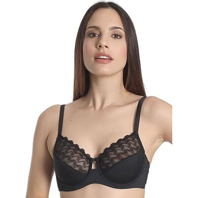 Sassa Damer 24350, storlek 75B, (färg: 500 svart) bygel-bH, 75 Sassa Damer 24350, storlek 75B, (färg: 500 svart) bygel-bH, 75