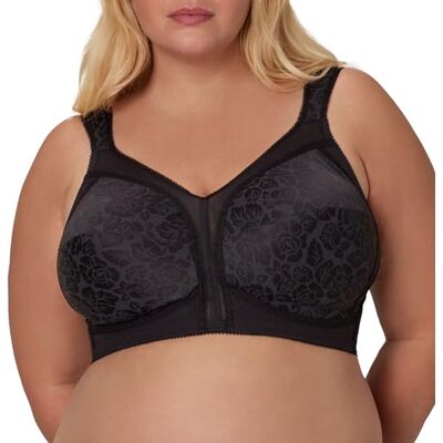 Playtex Dam 18 timmars komfort rem trådlös BH, full täckning BH med 4-vägs TruSupport, enkel och 2-pack, Svart, 85C Playtex Dam 18 timmars komfort rem trådlös BH, full täckning BH med 4-vägs TruSupport, enkel och 2-pack, Svart, 85C