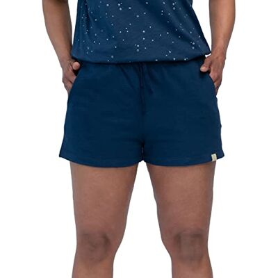 greenjama Dam shorts i strukturmönster pyjamas underdel, Ultraamarin, 38 greenjama Dam shorts i strukturmönster pyjamas underdel, Ultraamarin, 38