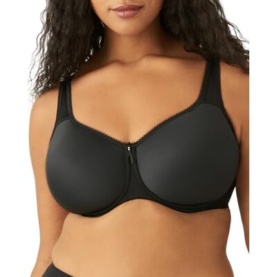 Wacoal Basic Beauty ofodrad helfigursbehå med bygel för kvinnor, Svart, 75E Wacoal Basic Beauty ofodrad helfigursbehå med bygel för kvinnor, Svart, 75E