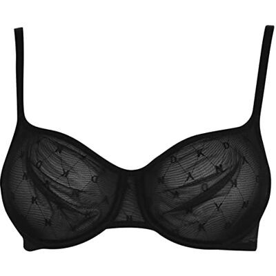 DKNY dam Monogram Mesh Unlined Demi Bra Demi-BH DKNY dam Monogram Mesh Unlined Demi Bra Demi-BH