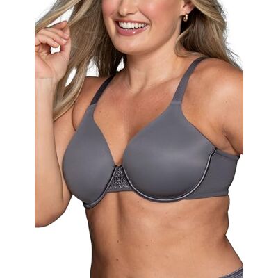 Vanity Fair Minimizer BH för kvinnor med ryggutjämning, minimerar bröstlinje upp till 3,8 cm, ej vadderade kupor upp till höjd, Fäste: stål, 90D Vanity Fair Minimizer BH för kvinnor med ryggutjämning, minimerar bröstlinje upp till 3,8 cm, ej vadderade kupor upp till höjd, Fäste: stål, 90D
