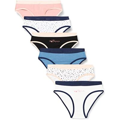 Dim Slip Les Pochets mjuk bomull komfort flicka x 6 flerfärgad 16 år, Mångfärgad, 16 år Dim Slip Les Pochets mjuk bomull komfort flicka x 6 flerfärgad 16 år, Mångfärgad, 16 år