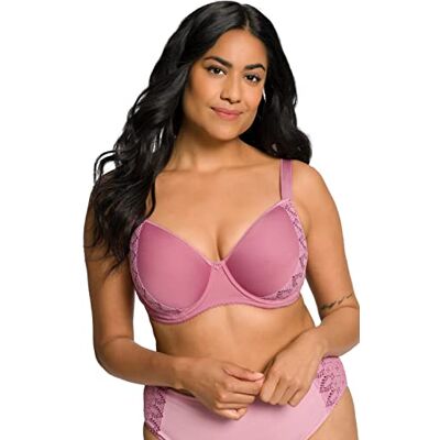 Ulla Popken Dambygel Zoe, Spacer-Cups, sidospets bh, delikat rosa, 90, Mjuk rosa Ulla Popken Dambygel Zoe, Spacer-Cups, sidospets bh, delikat rosa, 90, Mjuk rosa