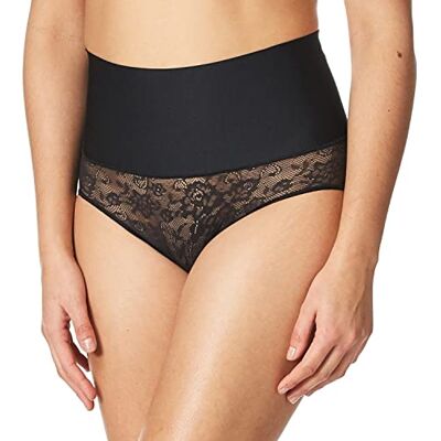 Maidenform Tama din mage trosor för kvinnor, Svart spets, L Maidenform Tama din mage trosor för kvinnor, Svart spets, L