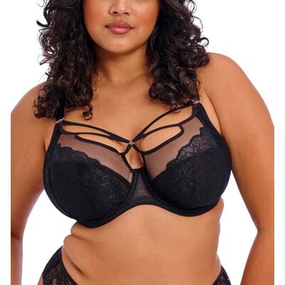 Elomi Dam Brianna Strappy Bygel Plunge Brabrianna, Svart, 70J Elomi Dam Brianna Strappy Bygel Plunge Brabrianna, Svart, 70J