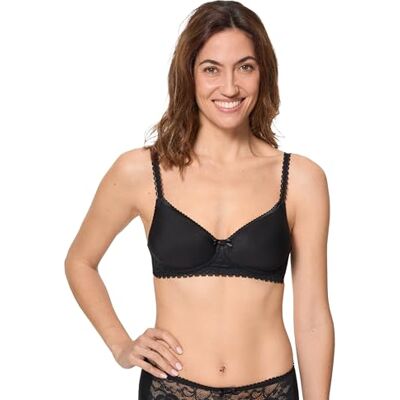 Playtex Andningsbart mikrofiber bygel Spacer BH dam x 1, svart, 95C Playtex Andningsbart mikrofiber bygel Spacer BH dam x 1, svart, 95C