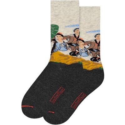 MuseARTa strumpor av bomull med målningen The parasol av konstnären Francisco de Goya i storlek 36–40, FG-TPL-06-36-40, Beige, 36-40 MuseARTa strumpor av bomull med målningen The parasol av konstnären Francisco de Goya i storlek 36–40, FG-TPL-06-36-40, Beige, 36-40