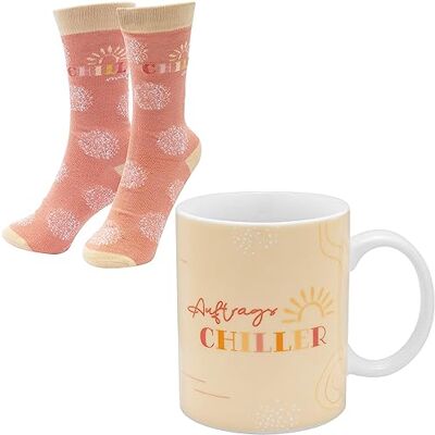 GRUSS & CO kopp strumpor set motiv anti-stress Presentset med 1 kopp och 1 par strumpor, porslinskopp, 35 cl, damstrumpor storlek 36–41 Present flickvän, avkoppling 48204 GRUSS & CO kopp strumpor set motiv anti-stress Presentset med 1 kopp och 1 par strumpor, porslinskopp, 35 cl, damstrumpor storlek 36–41 Present flickvän, avkoppling 48204