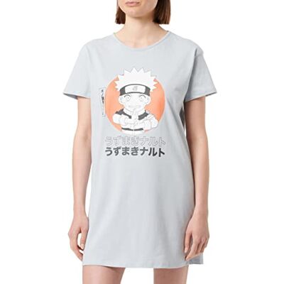 Naruto Nattlinne dam, Krämblå, XXL Naruto Nattlinne dam, Krämblå, XXL