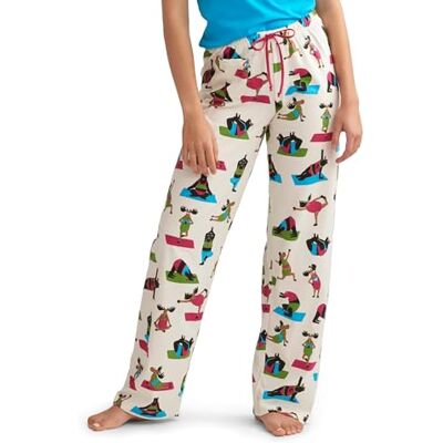 Little Blue House dam jersey pyjamasbyxor, Yogabjörn, L Little Blue House dam jersey pyjamasbyxor, Yogabjörn, L