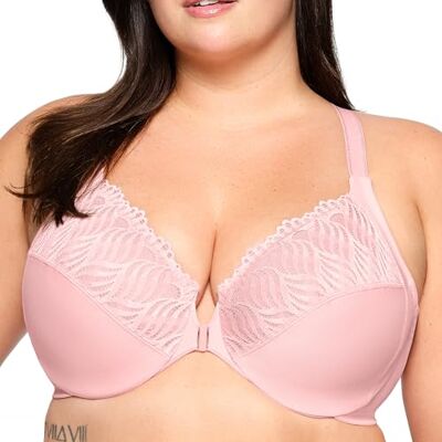 Glamorise dam heltäckande BH, ogenomskinlig, Rosa rouge, 80E Glamorise dam heltäckande BH, ogenomskinlig, Rosa rouge, 80E
