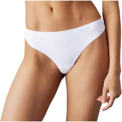 Calvin Stringtrosor för kvinnor 3-pack osynliga sömlösa, vit (vit W/ljus godislogotyp (3)), XL Calvin Stringtrosor för kvinnor 3-pack osynliga sömlösa, vit (vit W/ljus godislogotyp (3)), XL