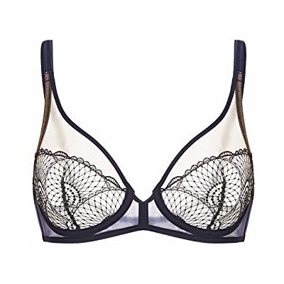 Simone Perele Reflet-bh för kvinnor, Midnatt Utflykt Liso Midnight Getaway Solids, 75D Simone Perele Reflet-bh för kvinnor, Midnatt Utflykt Liso Midnight Getaway Solids, 75D
