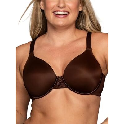 Vanity Fair Minimizer BH för kvinnor med ryggutjämning, minimerar bröstlinje upp till 3,8 cm, ej vadderade kupor upp till höjd, Bygel – cappuccino, 95D Vanity Fair Minimizer BH för kvinnor med ryggutjämning, minimerar bröstlinje upp till 3,8 cm, ej vadderade kupor upp till höjd, Bygel – cappuccino, 95D