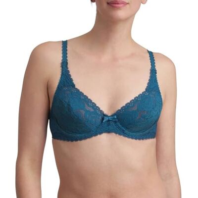Playtex Flower Elegance spets bygel-bh dam x 1, Grön sammet, 75B Playtex Flower Elegance spets bygel-bh dam x 1, Grön sammet, 75B