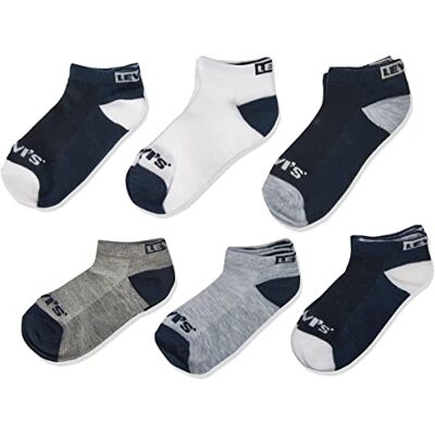 Levi's Lhn Box Tab Low Cut 6pk Unisex Strumpor, Klänning Blues, 11 Levi's Lhn Box Tab Low Cut 6pk Unisex Strumpor, Klänning Blues, 11