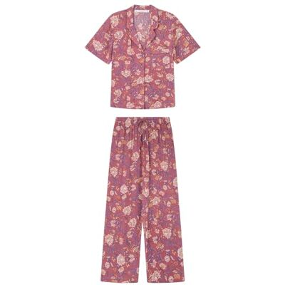 women'secret Damsecret Pijama Camisero Boho granat pyjamas, Vinrött tryck, S women'secret Damsecret Pijama Camisero Boho granat pyjamas, Vinrött tryck, S