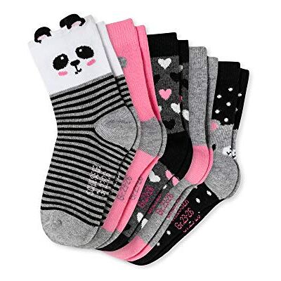 Schiesser - Mädchen Socken - Mehrfarbig - Panda Muster - Socks Schiesser - Mädchen Socken - Mehrfarbig - Panda Muster - Socks
