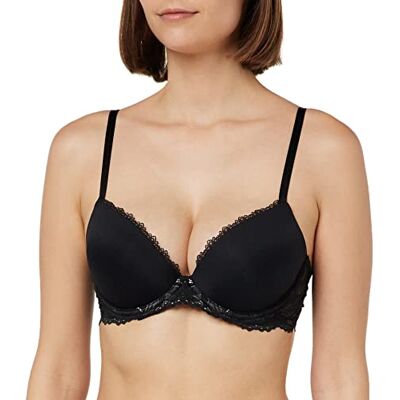 Calvin dam lyft Demi push-up BH med bygel, svart (svart), 65C Calvin dam lyft Demi push-up BH med bygel, svart (svart), 65C