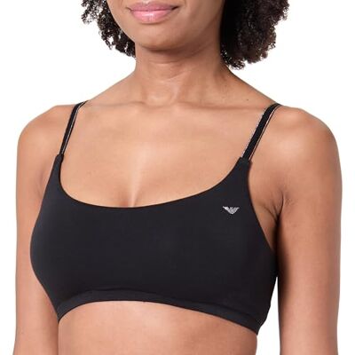 Giorgio Armani Essential knoppar för kvinnor vadderad Bralette svart M, Svart, M Giorgio Armani Essential knoppar för kvinnor vadderad Bralette svart M, Svart, M