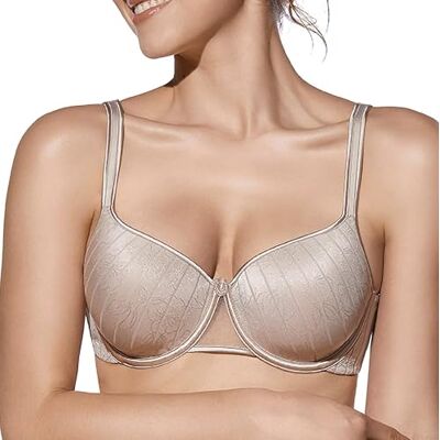 Selene Dam Vanessa BH kupor vadderad med bygel, sand, 90C Selene Dam Vanessa BH kupor vadderad med bygel, sand, 90C