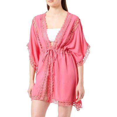 NALLY Kimono för kvinnor med hålspets 29326441-NA02, rosa, M, ROSA, M NALLY Kimono för kvinnor med hålspets 29326441-NA02, rosa, M, ROSA, M