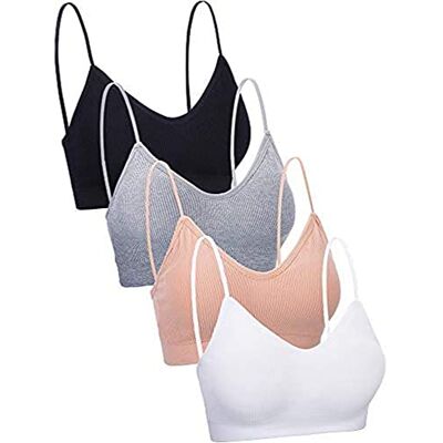 Blulu kvinnors sömlös Sans Coutures sömlös (förpackning med 4), Vit/beige/grå/svart, S/M Blulu kvinnors sömlös Sans Coutures sömlös (förpackning med 4), Vit/beige/grå/svart, S/M