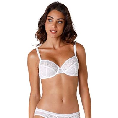 Lovable Kändis BH med ringar för kvinnor, Vit, 75D EU (Talla del fabricante: 34D) Lovable Kändis BH med ringar för kvinnor, Vit, 75D EU (Talla del fabricante: 34D)