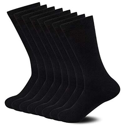 Sock Amazing Strumpa fantastiska unisex premium bambufiberstrumpor supermjuka besättning 8-pack, Svart, M Sock Amazing Strumpa fantastiska unisex premium bambufiberstrumpor supermjuka besättning 8-pack, Svart, M