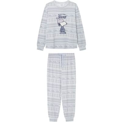 women'secret Pyjamas med flera ärmar för kvinnor, Vitt tryck, S women'secret Pyjamas med flera ärmar för kvinnor, Vitt tryck, S