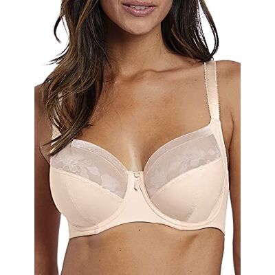 Fantasie Fantasy damer illusion bygel sidostöd, bh med full täckning, transparent, Natur beige, 90D Fantasie Fantasy damer illusion bygel sidostöd, bh med full täckning, transparent, Natur beige, 90D