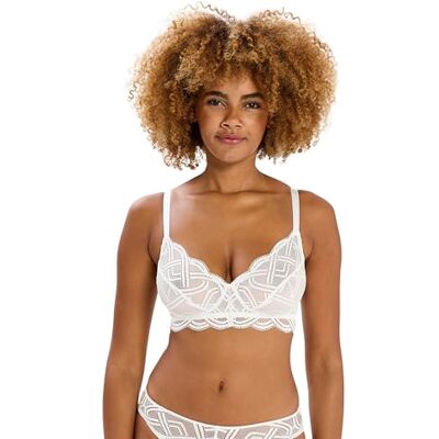 Sans Complexe Dam Elise 79sah61 sammankopplad BH utan bygel, benvit, 36DD Sans Complexe Dam Elise 79sah61 sammankopplad BH utan bygel, benvit, 36DD