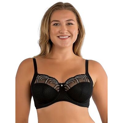 Parfait Pearl P60923 kvinnors fodrad fullbystad beha, Svart, 75D Parfait Pearl P60923 kvinnors fodrad fullbystad beha, Svart, 75D