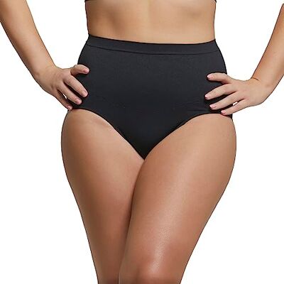 POMPEA Briefs Comfort Size Underkläder för kvinnor, Svart, L stor POMPEA Briefs Comfort Size Underkläder för kvinnor, Svart, L stor