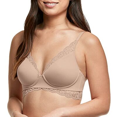 Maidenform Dam konvertibel bralette Demi BH, Evening Blush, 85C Maidenform Dam konvertibel bralette Demi BH, Evening Blush, 85C