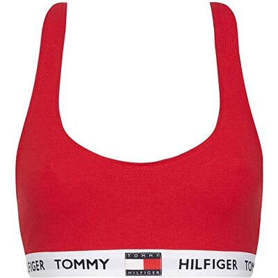 Tommy Hilfiger Bralette Stretch för kvinnor, Röd, M Tommy Hilfiger Bralette Stretch för kvinnor, Röd, M