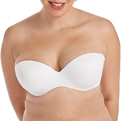 Maidenform axelbandslös bygel-bh med anpassat lyft, Vitt, 70A Maidenform axelbandslös bygel-bh med anpassat lyft, Vitt, 70A