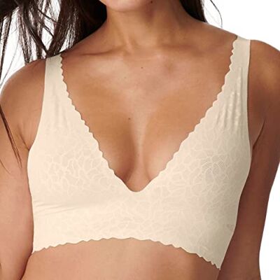 Sloggi Dam Zero Feel Lace 2.0 topp, Angora, XS Sloggi Dam Zero Feel Lace 2.0 topp, Angora, XS