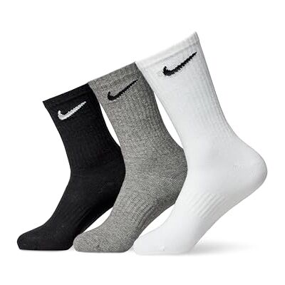 NIKE Unisex V Cush Crew 3P Value 108 Strumpor, Multi/Color, XL NIKE Unisex V Cush Crew 3P Value 108 Strumpor, Multi/Color, XL