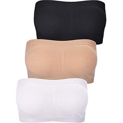 Boao Dam Bandeau BH vadderad axelbandslös bralette-bh sömlös bandeau tub topp Boao Dam Bandeau BH vadderad axelbandslös bralette-bh sömlös bandeau tub topp