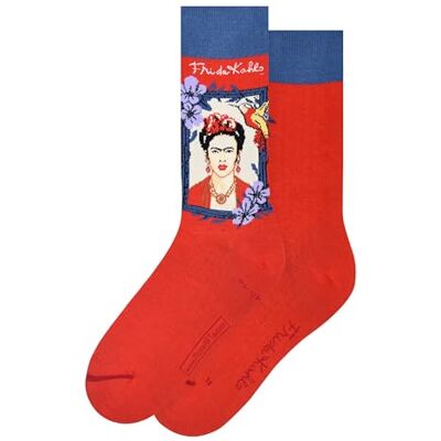 MuseARTa Unisex Frida Kahlo-strumpor, röd, 40-46 MuseARTa Unisex Frida Kahlo-strumpor, röd, 40-46