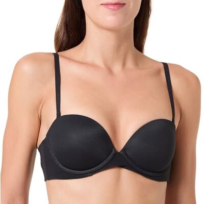 Calvin kvinnors push-up remsor, svart, 34A, svart (svart), 75 Calvin kvinnors push-up remsor, svart, 34A, svart (svart), 75