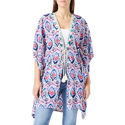 ZITHA kimono för kvinnor, Blå flera färger, XS ZITHA kimono för kvinnor, Blå flera färger, XS