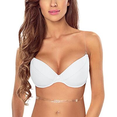 VIVISENCE 1035 dam push-up bh bygel maximizer multiway vadderad, Vit, 80B VIVISENCE 1035 dam push-up bh bygel maximizer multiway vadderad, Vit, 80B