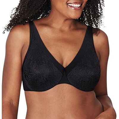 Playtex Dam Dreamwire ultramjuk bygellös slät spets, 4-vägs stöd BH, svart, 105E, svart, 105E Playtex Dam Dreamwire ultramjuk bygellös slät spets, 4-vägs stöd BH, svart, 105E, svart, 105E