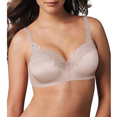 Playtex Women's Secrets Body Revelations BH med spetsaccenter hemligheter former och stöd Balconette Full -Figure Bygel-BH Us4823, Sandskal/pärlemor spets kombo, 90F Playtex Women's Secrets Body Revelations BH med spetsaccenter hemligheter former och stöd Balconette Full -Figure Bygel-BH Us4823, Sandskal/pärlemor spets kombo, 90F