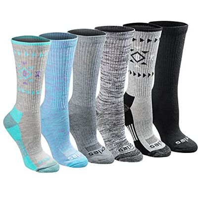 Dickies dam Dri-tech fuktkontroll crew-strumpor multipack (paket med 12), Tribal (6 parar), Shoe 10-13 Dickies dam Dri-tech fuktkontroll crew-strumpor multipack (paket med 12), Tribal (6 parar), Shoe 10-13