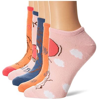 Winnie the Pooh Nalle Puh kvinnors Disney 5-pack osynliga strumpor, Rosa multi, 42-44.5 EU Winnie the Pooh Nalle Puh kvinnors Disney 5-pack osynliga strumpor, Rosa multi, 42-44.5 EU